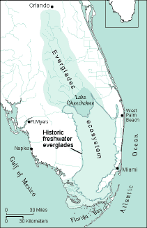 map of southern Florida